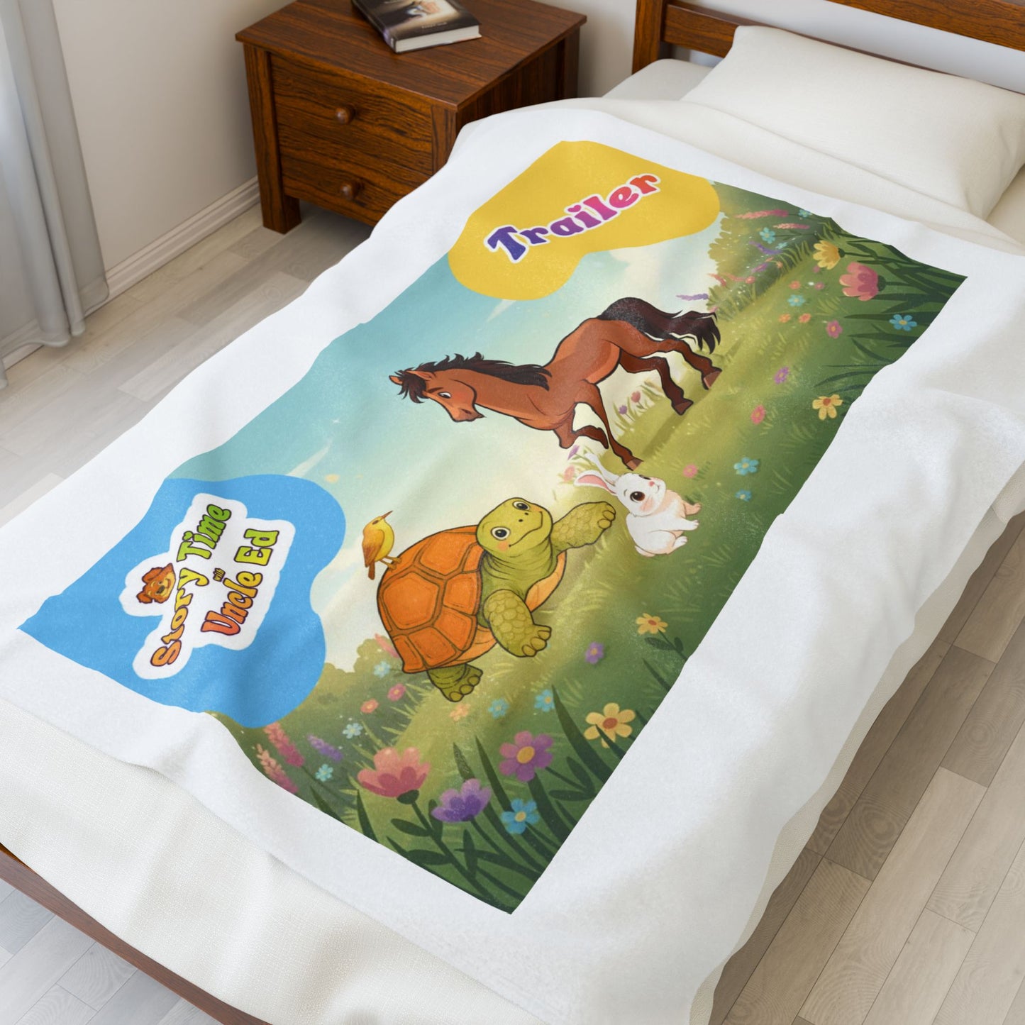 STORY TIME WITH UNCLE ED Plush Kids Blanket — Limited Trailer Edition